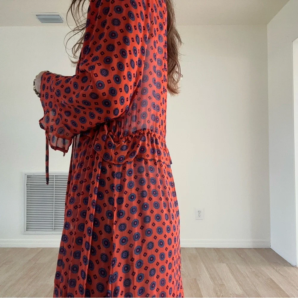 Free People Red and Blue Jacket Dress - Picture 2 of 7